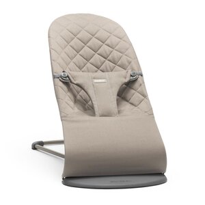 BabyBjörn Bliss bouncer Wovven/Classic quilt, Sand Grey - BabyBjörn