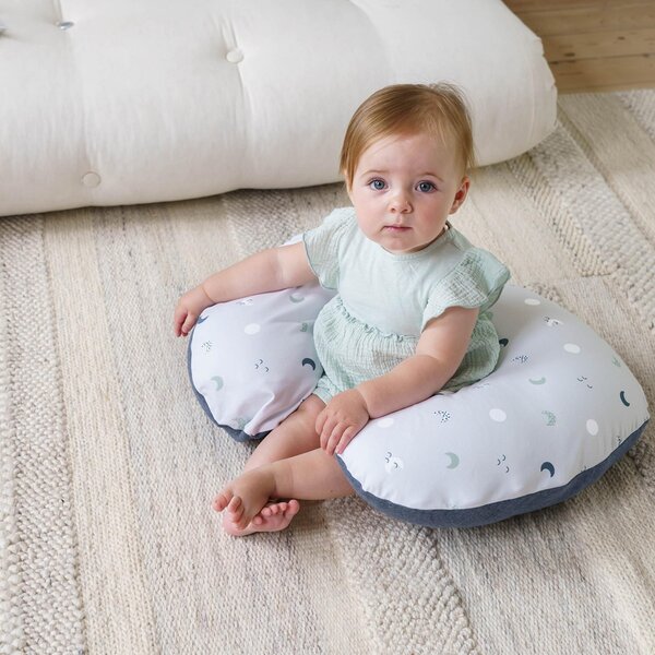 Doomoo Softy nursing pillow Blue Grey Moon - Doomoo