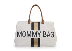 Childhome Mommy Bag nursery bag Off White Stripes Black/Gold - Elodie Details
