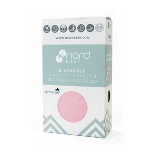 Nordbaby 2in1 fitted sheet 60x120cm, Pink - Bugaboo