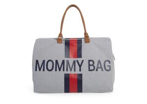 Childhome Mommy Bag сумка Canvas Grey Stripes - Childhome