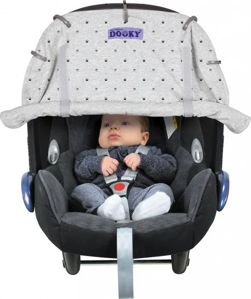 Dooky universal cover Light Grey Crowns - Dooky