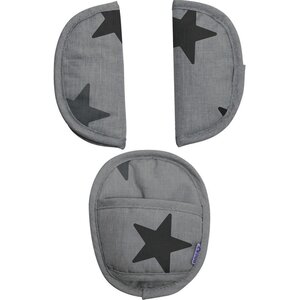 Dooky Universal Pads Grey Stars - KneeGuardKids