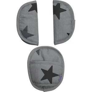 Dooky Universaalsed õlarihma pehmendused Grey Stars - Easygrow