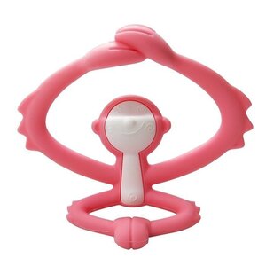 Mombella teether Hugging Monkey Pink - Tinynord