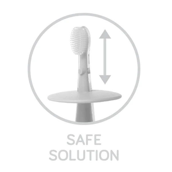 BabyOno 552/01 Safe Toothbrush 12+ - BabyOno