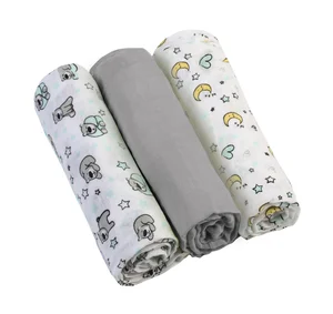BabyOno 348/01 Muslin diapers super soft 3 pcs Grey - Done by Deer