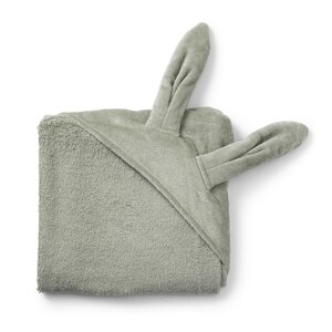 Elodie Details hooded towel 80x80cm, Mineral Green Bunny - Leander