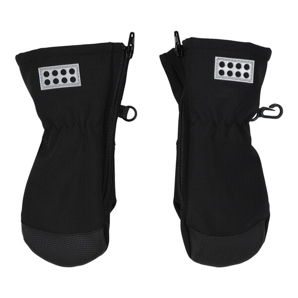 Legowear Lwaripo 702 - mittens softshel  Black 80 - Legowear