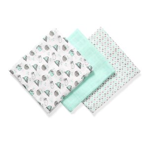 BabyOno bamboo diapers 3pcs, Green - Liewood