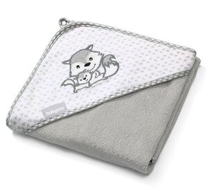 BabyOno bamboo hooded towel 100x100cm, Grey - Elodie Details