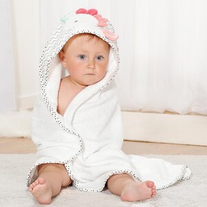 Fehn hooded bath towel 80x80cm, Unicorn - Leander