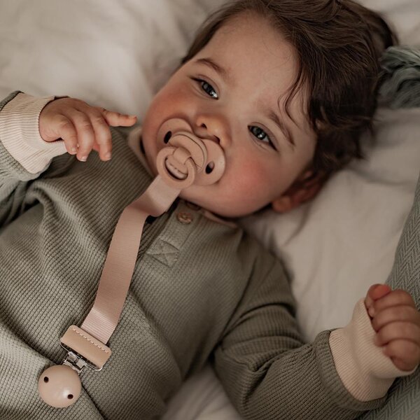 Elodie Details Pacifier Clip Wood - Blushing Pink - Elodie Details