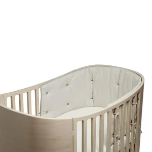 Leander bumper for Classic baby cot, Cappuccino   - Done by Deer