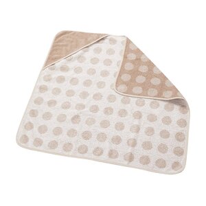 Leander hooded towel 80x80cm, Cappuccino   - Elodie Details