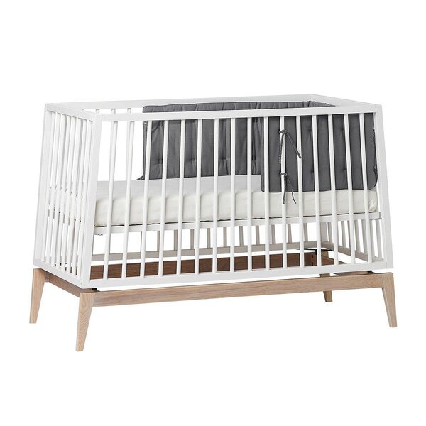 Leander Bumper for Linea and Luna Baby cot, Cool Grey - Leander