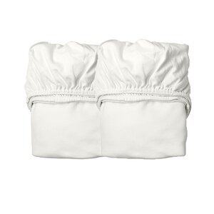 Leander простыня 40x80cm, Snow, 2 pcs - Sebra