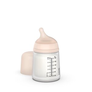 Suavinex breastfeeding bottle Zero.Zero 180ml slow flow - Affenzahn