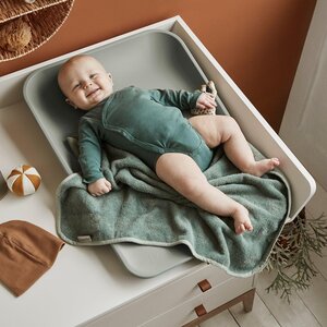 Leander Matty changing mat 50x70cm, Sage Green - Elodie Details
