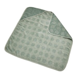 Leander hooded towel 80x80cm, Sage Green - Elodie Details