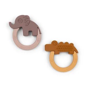 Done by Deer silicone teether 2-pack, Deer Friends  - Done by Deer