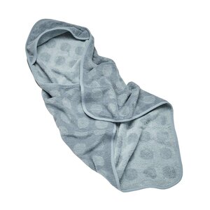 Leander hooded towel 80x80cm, Blueberry - Elodie Details