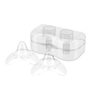 BabyOno Silicone nipple shields 2pcs - Nuvita