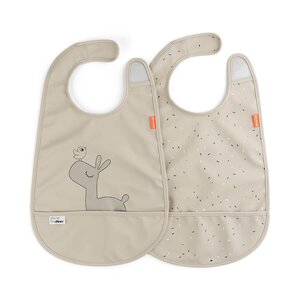 Done by Deer Bib with velcro 2-pack, Deer Friends - Done by Deer