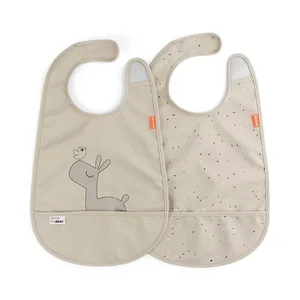 Done by Deer Bib with velcro 2-pack, Deer Friends - Done by Deer