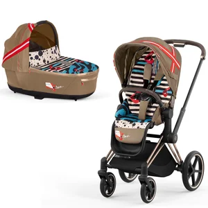 Cybex Priam V4 stroller set Karolina Kurkova One Love, Rose Gold frame - Cybex