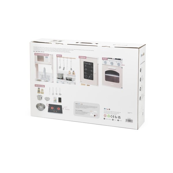 PolarB Little Chefs Kitchen with Light and Sound - Pink - PolarB