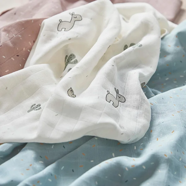 Done by Deer Burp cloth 3-pack, Lalee Sand - Done by Deer