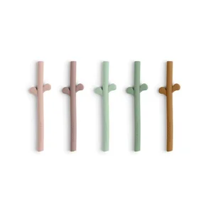 Done by Deer silicone straw 5-pack Peekaboo  - Done by Deer