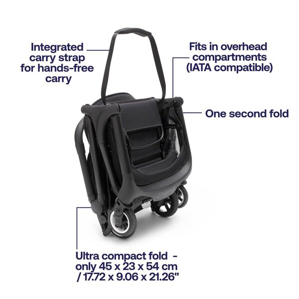Bugaboo Butterfly buggy Black/Stormy Blue - Bugaboo