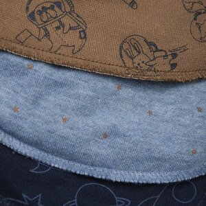 Pippi Bandana Bib (3-pack), Ashley Blue - Elodie Details
