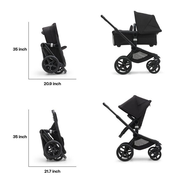 Bugaboo Fox 5 stroller set Graphite/Midnight Black  - Bugaboo