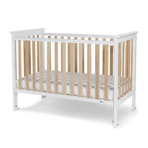 Nordbaby võrevoodi 60x120cm, Leolia White/Natural - Nordbaby