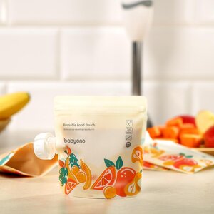 BabyOno Reusable food pouch 150ml 5pcs - Done by Deer