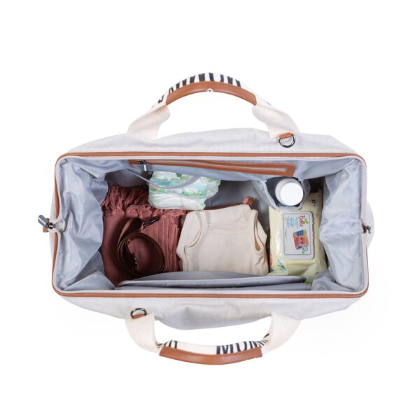 Childhome Mommy Bag сумка Signature Canvas OffWhite - Childhome