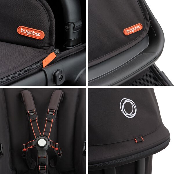 Bugaboo Fox Cub 2in1 kомплект коляски Black/Desert Beige - Bugaboo
