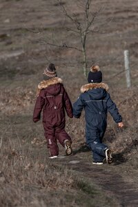 Color Kids Coverall W. Fake Fur - Color Kids