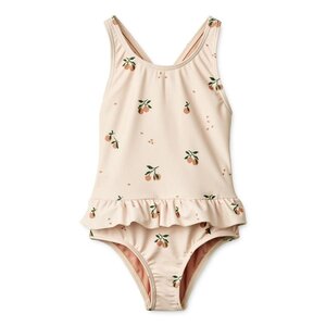 Liewood Amara printed swimsuit Peach/Sea shell - NAME IT