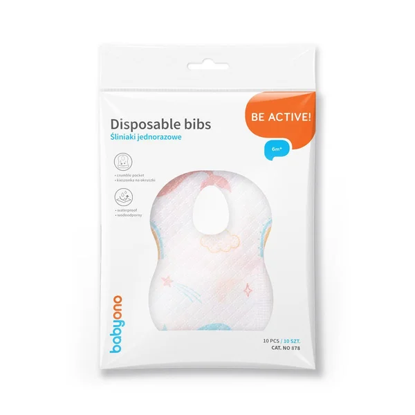 BabyOno disposable bibs 10pcs - BabyOno