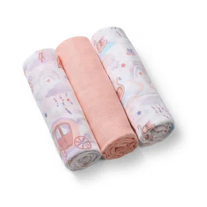 BabyOno Muslin diapers super soft 3pcs Pink - BabyOno