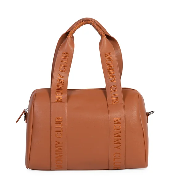 Childhome Mommy Club Nursery Bag- Signature Vegan Leather Brown - Childhome