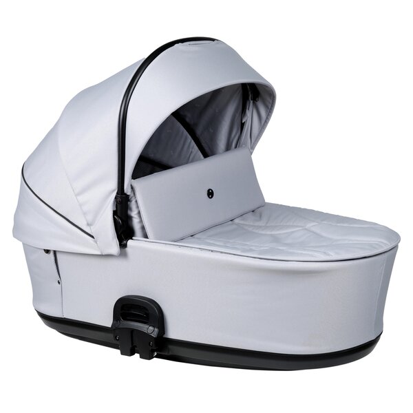 Nordbaby Active Lux stroller set Gentle Grey, Chrome Black frame - Nordbaby