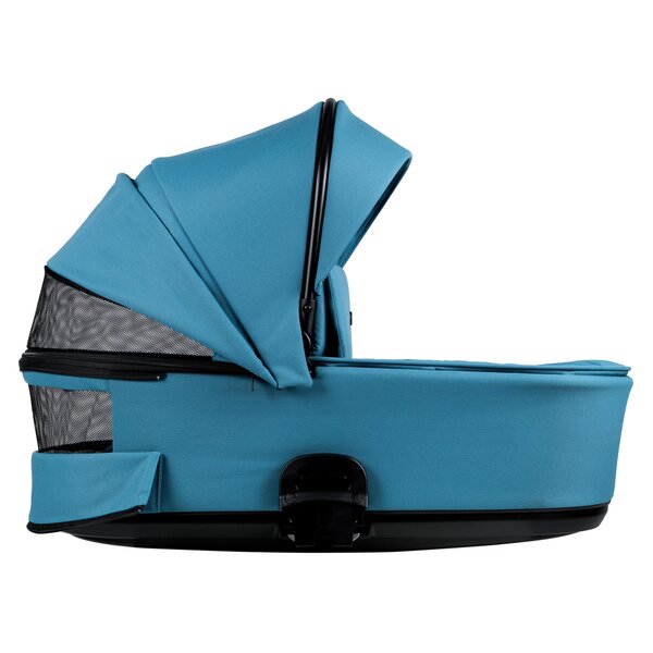 Nordbaby Active Lux stroller set Ocean Blue, Chrome Black frame - Nordbaby
