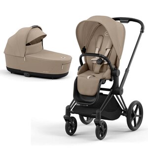 Cybex Priam V4 stroller set Cozy Beige, Frame Matt Black - Cybex