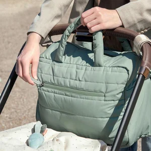 Done by Deer quilted changing bag Green - Done by Deer