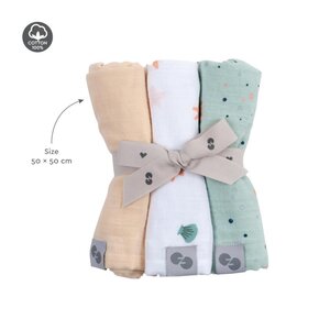 Nordbaby burp cloth 3pcs, Burry - Nordbaby